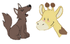 Girafe et Chacal
